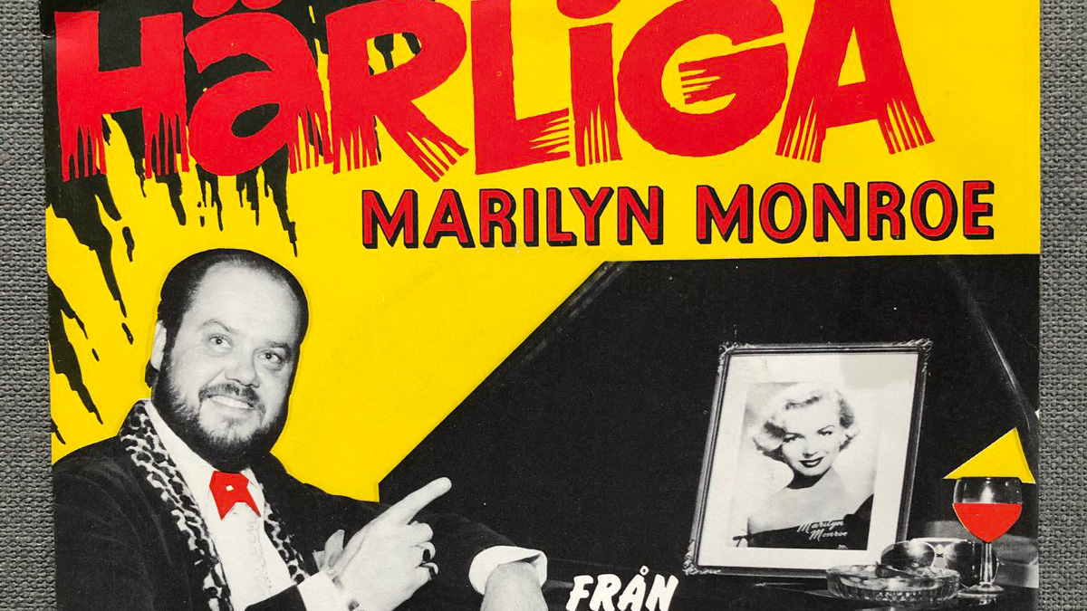 Kenneth Swanström på omslaget till singeln "Härliga Marilyn Monroe"